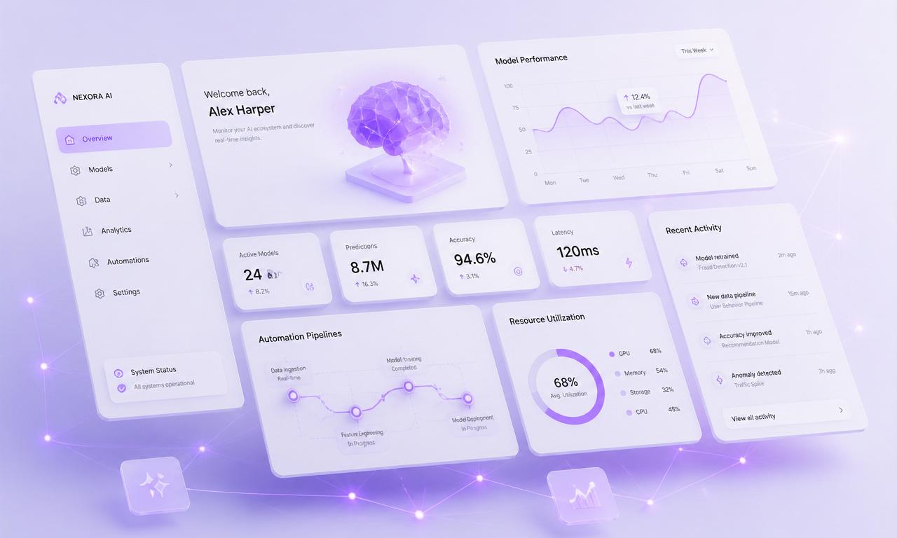 AI dashboard illustration